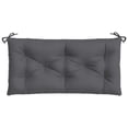 thumbnail image 1 of Outdoor Cushion for Bench, 43x20 In, Tufted Stitch Gray Oxford Fabric, 1 of 1