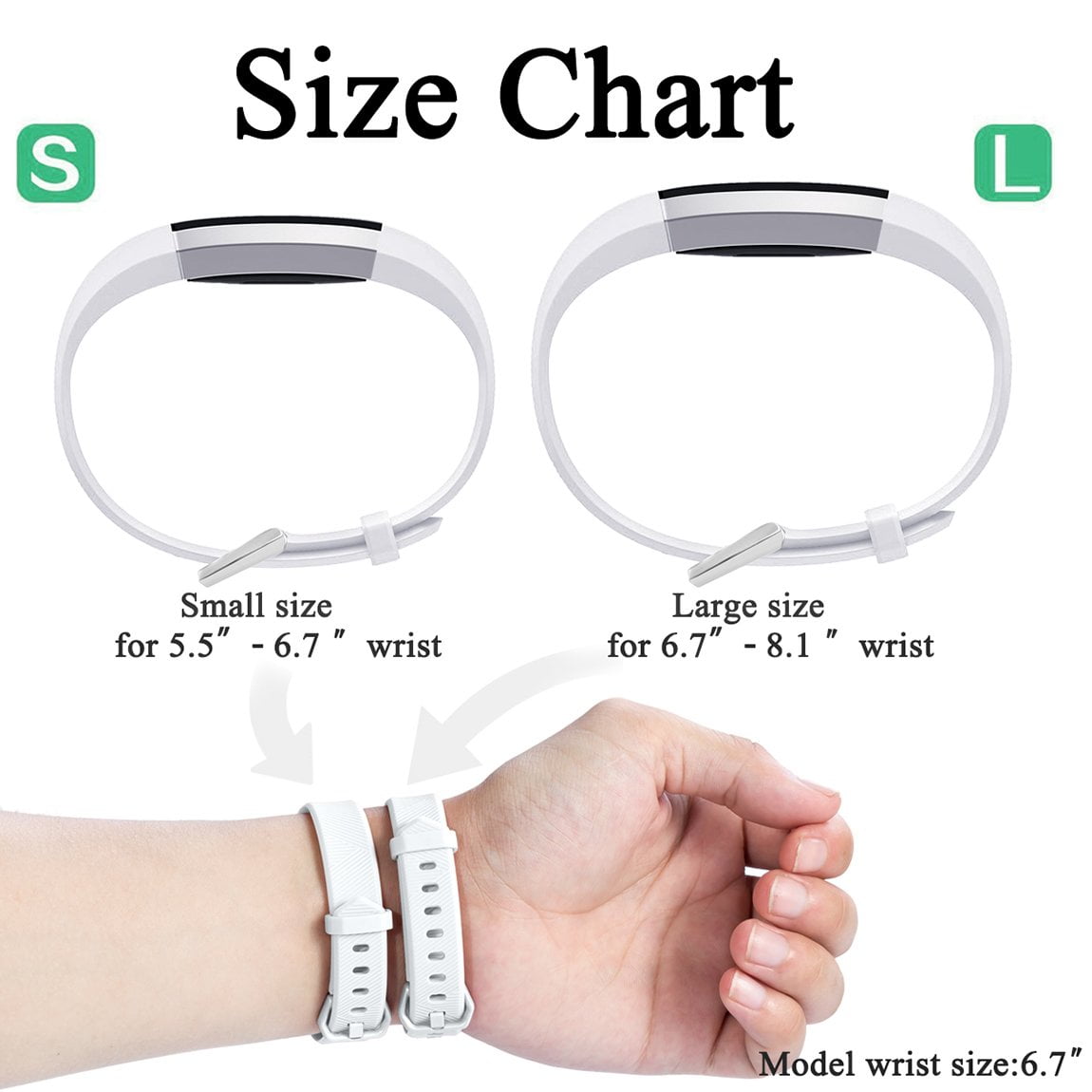 fitbit ace band size