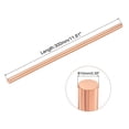 thumbnail image 2 of Uxcell Pure Copper Round Rod Diameter Length Solid Copper Rod Lathe Bar Stock for Metal Craft 10 x 300mm 1pcs, 2 of 6