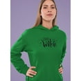 thumbnail image 2 of Good Witch. Glitter And Stars Hoodie Women -Image by Shutterstock, Female Small, 2 of 4