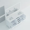 thumbnail image 6 of White 72 In. Double Bath Vanity With Quartz - 70 Mirror Included , Spacious Storage Surface, Stain-, Generous, 6 of 7