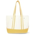 thumbnail image 3 of No Boundaries Women’s Large Canvas Tote, Mustard, Women’s, 3 of 6
