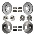 thumbnail image 1 of Transit Auto Front Rear Wheel Hub Bearings Assembly Disc Brake Rotors and Semi-Metallic Pads Kit (10Pc) for Car Toyota Camry Lexus ES300 - Left Right Side (Driver Passenger) KBB-106635, 1 of 10