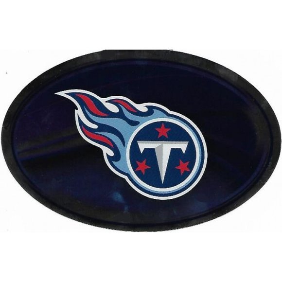 Tennessee Titans Autocollant Ovale Découpé en Chrome