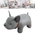 thumbnail image 6 of deevoka Ottoman Stool Cute Portable Animal Footstool for Indoor Guest Rooms Entryway Gray dog, 6 of 9
