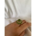 thumbnail image 2 of Carillon Peridot Ring, Gemstone Cluster 2.82 ct 925 Sterling Silver Ring for Women, Ring Size : 8, 2 of 5