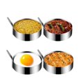 thumbnail image 1 of Molde para tortilla MACHAO Acero inoxidable 4 piezas Revestimiento antiadherente, 1 of 5