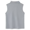 thumbnail image 5 of Ticikt Girls Athletic Solid Tee for Kids Lightweight Girls for Play Breathable Everyday Wear Soft Knit Short Sleeve Shirt for Girls,Grey, 5 of 6