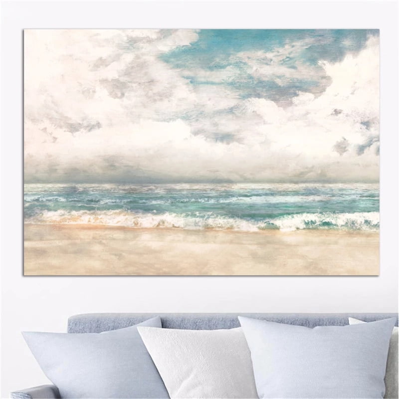 Sea Beach Ocean Art Silk Poster Wall Pictures For Living Room 24x36 inch