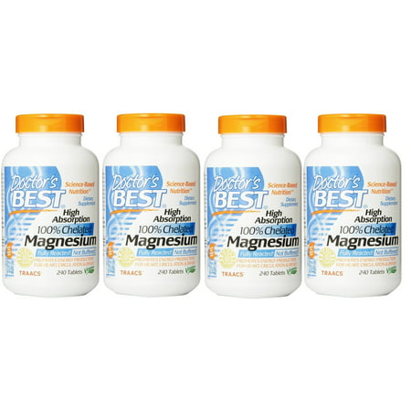 Doctor's Best - High Absorption 100% Chelated Magnesium, 240 Tablets - 4