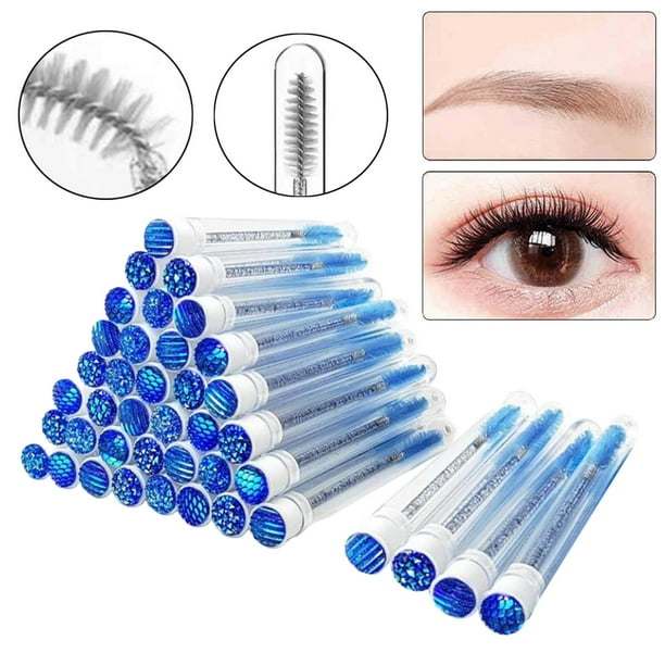 Cepillo de rímel desechable,Cepillo de pestañas Máscaras desechables  Cepillos portátiles,Pincel para ojos Suministros para brochas de maquillaje 