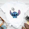 thumbnail image 3 of Camiseta informal de manga corta con puntada superior, dulce camiseta de algodón de tendencia, ropa para niños, camisetas gráficas de verano a la moda para niños y niñas, 3 of 5