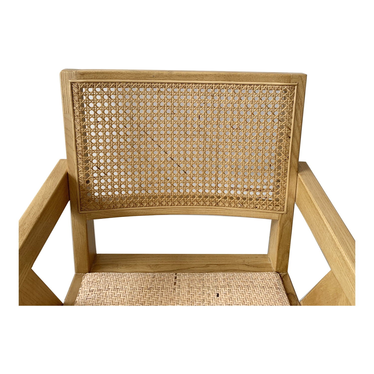 Moe's Home Collection Takashi 18" Dining Chair w/Rattan Seat Natural (Set of 2)