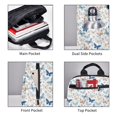 thumbnail image 3 of Honeii Butterfly Print Lightweight Backpacks,Carry on Backpack,Durable Backpack for School, Work & Travel, 3 of 7