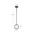 thumbnail image 6 of PD325106VBAR-Alora Lighting-Blanco - 14W LED Pendant-7.5 Inches Tall and 6.25 Inches Wide-Vintage Brass Finish, 6 of 7