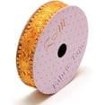thumbnail image 1 of 2 rollos de 4 yardas de cintas de poliéster con brillantina, cinta de flores, cinta naranja, accesorio, 1 of 3