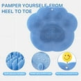 thumbnail image 3 of Bohorizon Silicone Foot Scrubber for Shower, Suction Cup Back Brush Mat Blue (2-Pack), 3 of 6