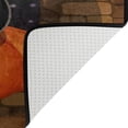 thumbnail image 5 of SKYSONIC Happy Halloween Pumpkin Broom Non-Slip Area Rug, Black Cat Witch Hat Floor Carpet Comfort Floor Mats Decor for Indoor Front Porch Living Room Bedroom Kitchen, 36"x24", 5 of 7
