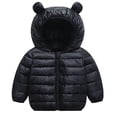 thumbnail image 5 of WIBACKER Winter Down Coats for Kids Baby Boys Girls Light Puffer Padded Jacket Bear Hoods Toddler Outerwear, 5 of 9