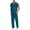 Navy, variant on Uniforms Scrub Set with Pockets Nurse Top and Pants Men Women Clothes Comfortable Nursing Work Suits for Cosmetology Healthcare Pet Grooming Black XL
