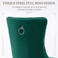 thumbnail image 5 of LegaHome Dining Room Chairs Set of 4, Modern Upholstered Velvet Dining Chair with Nailhead Trim&Solid Wood Legs, Tufted Button Padded Accent Chairs Set for Kitchen Dining Room Living Room, Green, 5 of 10