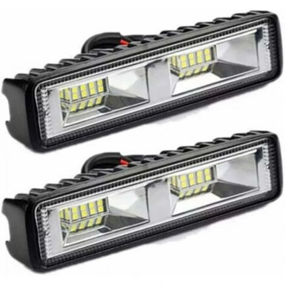 2 X Led Work Light 12V 24V 16 Led 48W Work Light, Ip67 Waterproof Depth Off Road Work Lights For Car Motorcycle Tractor Trucks Atv Suv (48W)