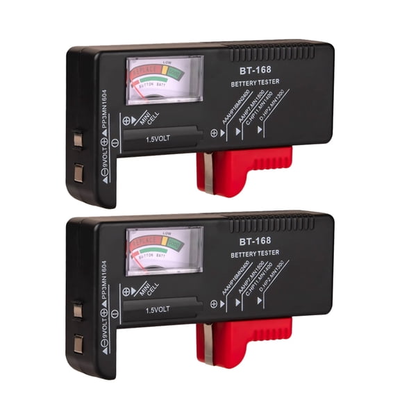 Crazyview 2Pcs Durable Battery Capacity Tester Battery Capacity Tester with Wrapping (BT-168)