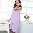 thumbnail image 6 of Soft Cotton Shower Spa Towel Bowknot Bath Robe Body Wrap for Women Ladies, 6 of 7