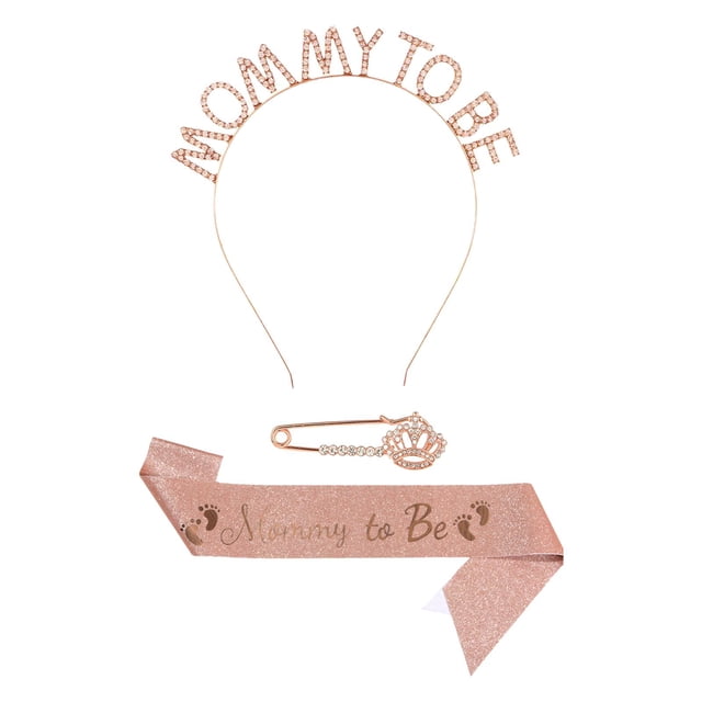 Conjunto de banda para mamá para ser, diadema, broche, decoración cómoda para fiesta, banda para mamá para ser, celebración de Baby Shower