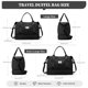 thumbnail image 4 of Bolsa de fin de semana SYCNB para mujer con compartimento para zapatos y artículos de tocador, 4 of 9
