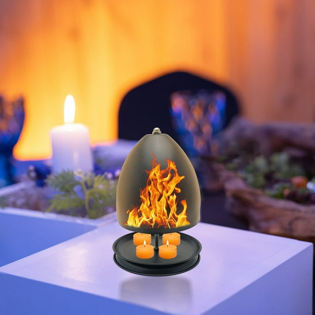 Xihbxyly Horno de Té, Estufa de Metal para Calentar Velas, Diseño con Aislamiento Térmico, Ideal para El Hogar, La Oficina, El Dormitorio, La Sala de Yoga, Humidificador Multifuncional, Regalo de Nav