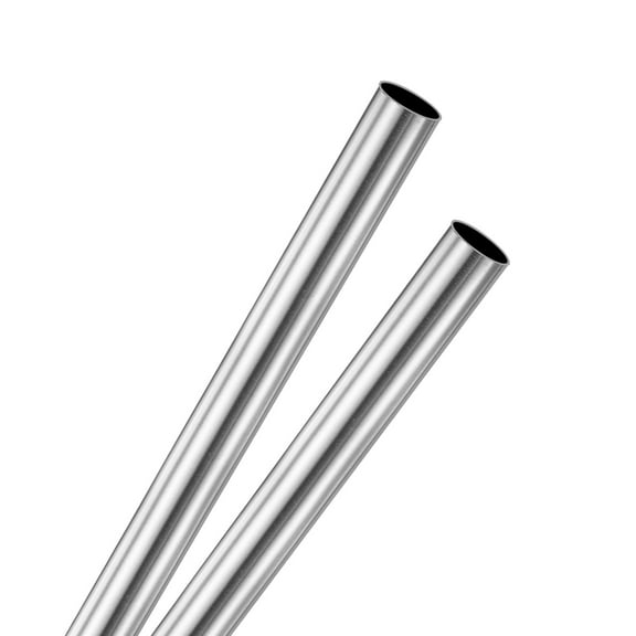 Uxcell 2Pcs 304 Stainless Steel Tube, 1mm OD 0.15mm Wall Thick 300mm L Straight Tubing for Construction/Machining/DIY Crafting, Metal Straight Pipe