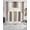 Brown/White, variant on Yellow White Ombre Swag Kitchen Curtains Sets for Windows 24 Inch Length, Modern Gradient Minimalist Aesthetic Short Window Curtain Panels Swags Valances and Tiers 3 Piece Set for Cafe/Dining Room
