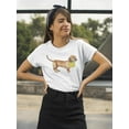 thumbnail image 2 of German Dachshund Dog T-Shirt Women -Image by Shutterstock, Female Small, 2 of 4