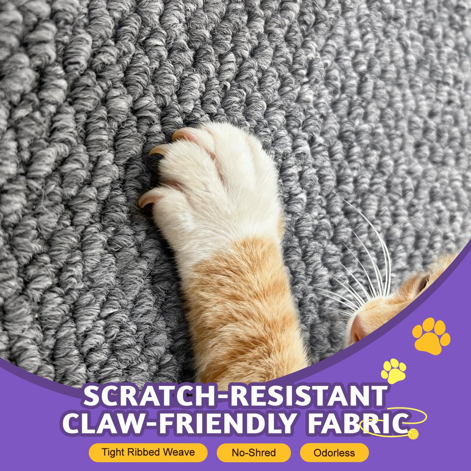 Door Protector From Cat 19.6" X 7.8" Wall Corner Scratcher  Anti Scratch Frame Furniture For Indoor Cats