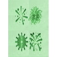 thumbnail image 1 of Ahgly Company Machine Washable Indoor Rectangle Transitional Light Green Area Rugs, 2' x 4', 1 of 7