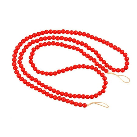 

Veki Christmas Decorative Wooden Bead String Christmas Tree Decorative Wooden Bead Pendant Fireplace Christmas Wreath Decorative Wooden Bead String Accessories