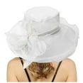 thumbnail image 1 of WEIYLL Chapeaux de Soleil pour Femmes Robe Grand Ombre Fleur Douche Nuptiale Plage Protection Solaire Couvre-Chef, 1 of 5