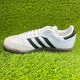 thumbnail image 2 of Adi - das Samba OG Mens Size 6 White Black Gum Athletic Leather Shoes Sneakers, 2 of 6