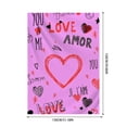 thumbnail image 3 of Hfolob Valentines Day Gifts Valentine's Day Blanket Flannel Decorative Blanket Air Conditioning Blanket Throw Blanket Home Decor, 3 of 6