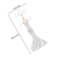 thumbnail image 2 of IDEANATEGRATE White Jewelry Stand with Stable Base for Necklace Display and Bracelet Holder, 2 of 7