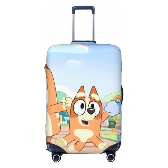 Saiise Bluey Luggage Suitcase Covers Elastic Washable Luggage Protector Travel Suitcase Protective Cover For Unisex Fits 18-32 Inch Luggage(No luggage included)