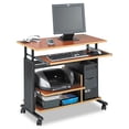 thumbnail image 1 of Scranton & Co Mini Tower Height Adjustable Wood Workstation in Cherry, 1 of 2