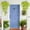 Yellow, variant on Artificial Morning Glory Teardrop Swag for Front Door UV Resistant Spring Hanging Faux Flower for Wedding Patio Garden Porch Yard Home Decor