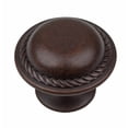 thumbnail image 2 of GlideRite  1.125-inch Oil Rubbed Bronze Round Rope Cabinet Knobs (Pack of 10), 2 of 5