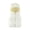 White, variant on Lopecy-Sta Toddlers' Quilted Thermal Vest with Hood & Ear Accents - Zip-Up Bodywarmer for Winter