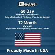 Bogar Tech Designs Rear Back Middle Window American Flag Vinyl Decal Sticker Compatible with Dodge Ram 2009-2021, Matte Black