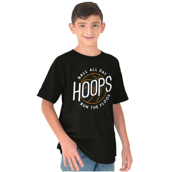 Basketball Hoops Jock Ball All Day Boys Kids T Shirt Tees Tops Teen Brisco Brands XS