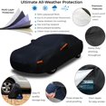 thumbnail image 2 of Funda para coche EzyShade, impermeable para todo tipo de clima, tamaño A4, color negro, 2 of 6
