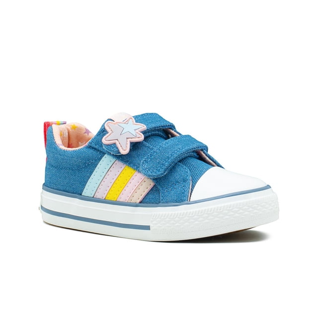Tenis Bubble Gummers® Yukon Color Mezclilla Rosa Contactel azul acero 14